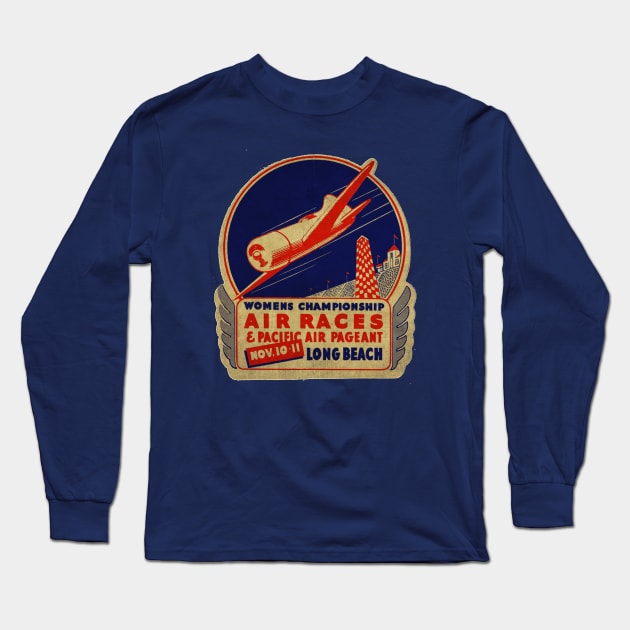 Air Races Long Sleeve T-Shirt by Midcenturydave